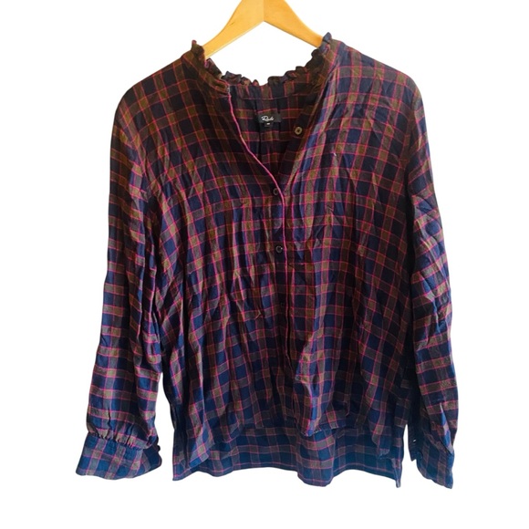 RAILS Andi Plaid Button Down Shirt Medium - Picture 6 of 11